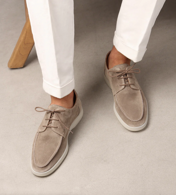 Men's Casual Loafers with Laces | Round Toe Design