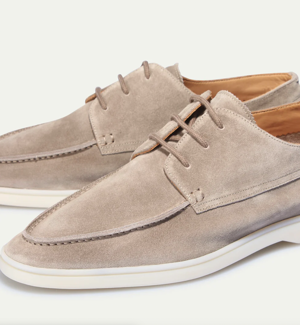 Men's Casual Loafers with Laces | Round Toe Design