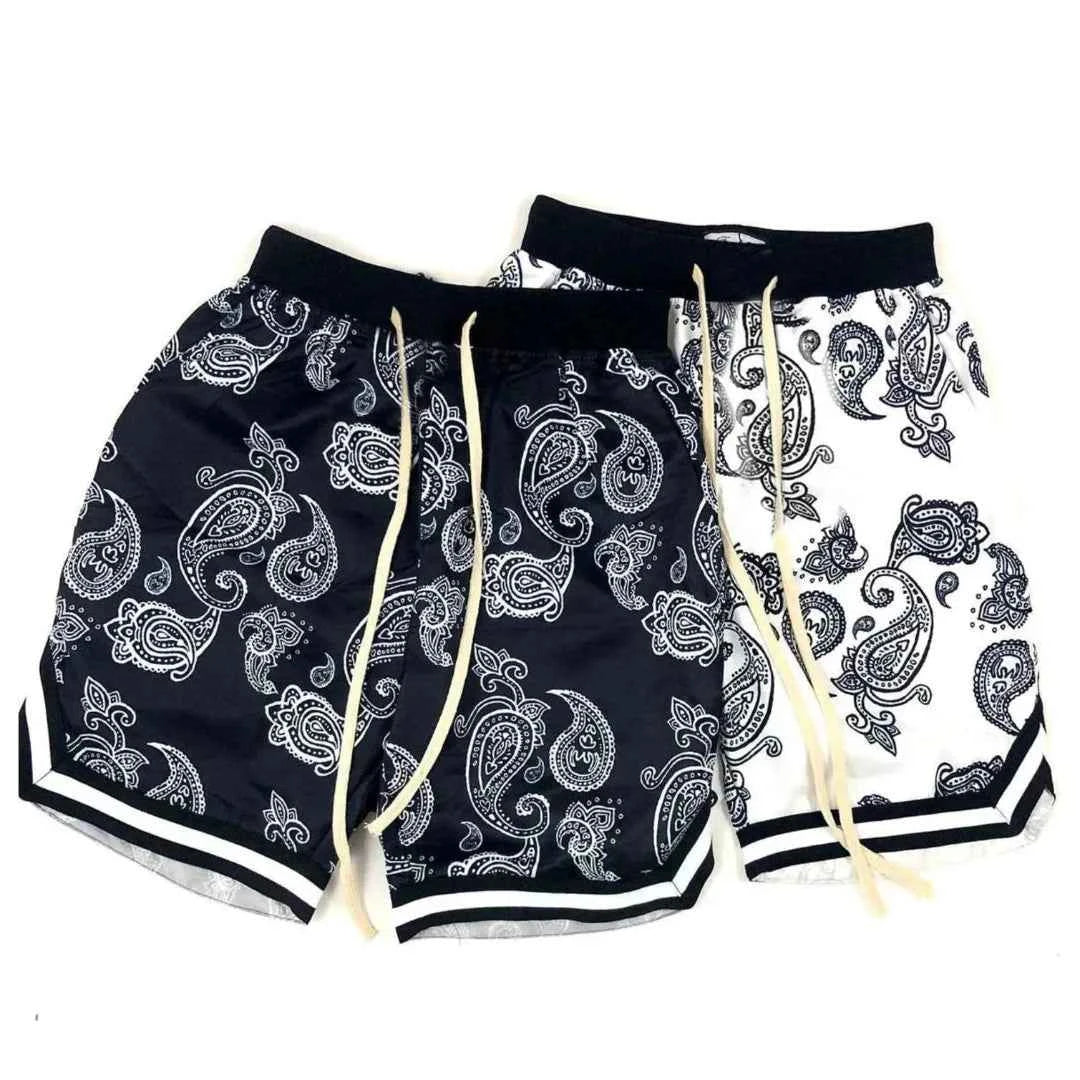 Men's Bandana Patterned Drawstring Shorts