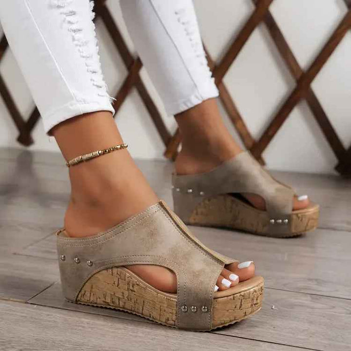 Birdie | Women's Orthopedic Cushioned Sandals Beige