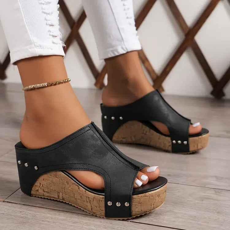 Birdie | Women's Orthopedic Cushioned Sandals Black