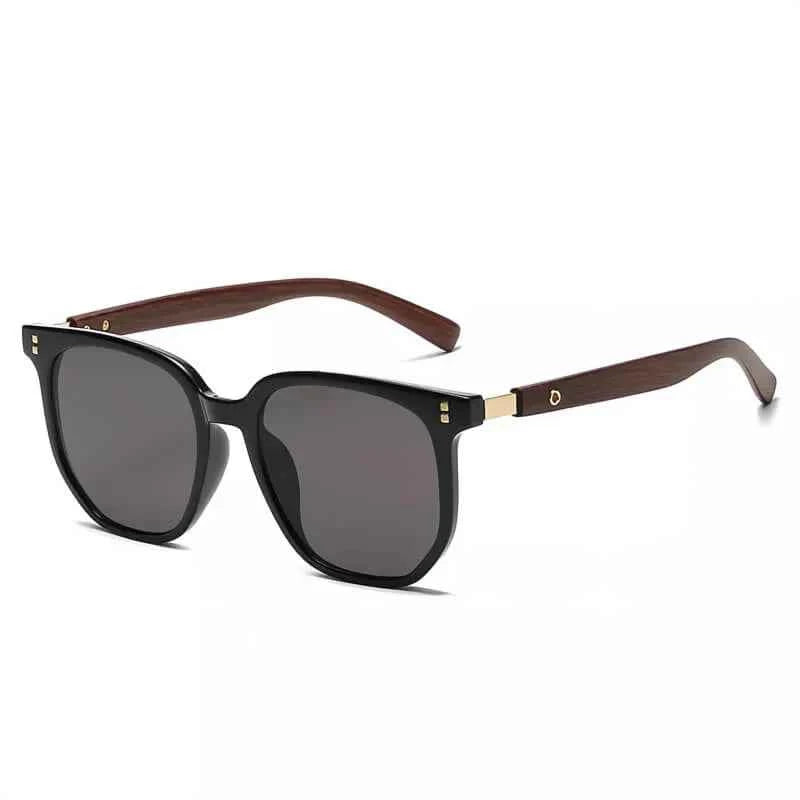 Stylish Wooden Sunglasses for Trendy Looks Black Black