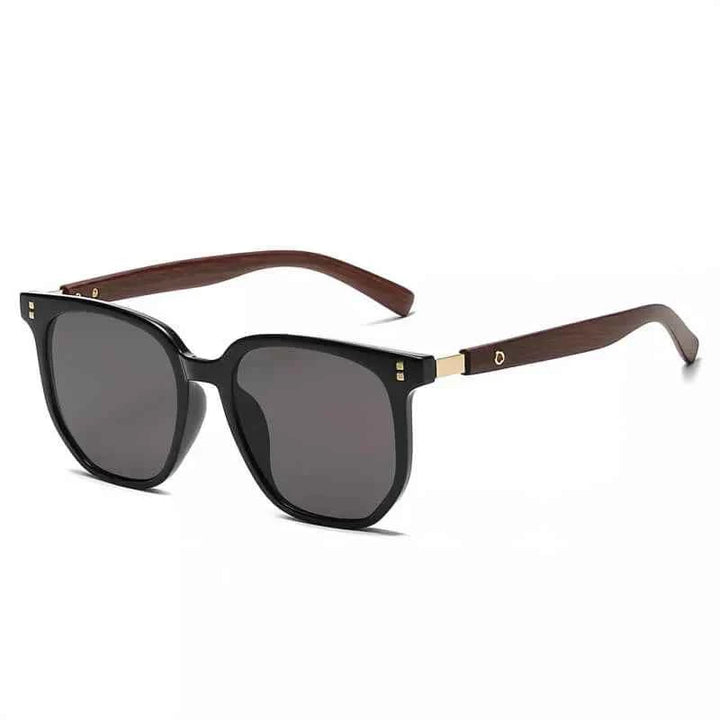 Stylish Wooden Sunglasses for Trendy Looks Black Black
