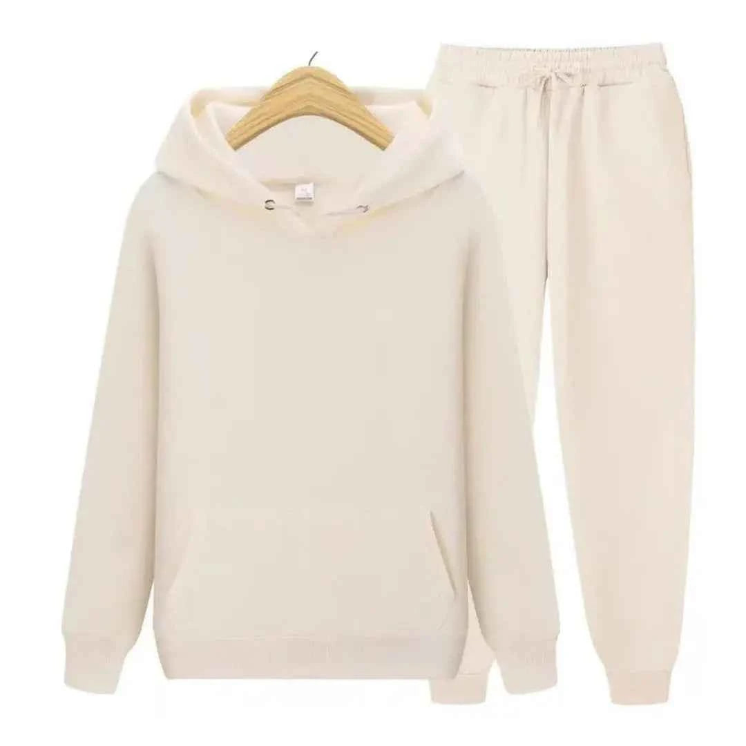 Men's Plain Hooded Fit Tracksuit Khaki