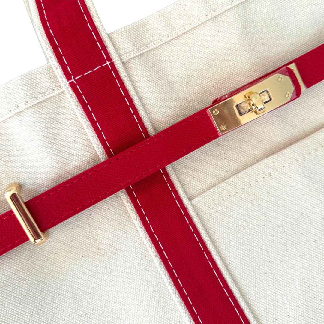 Premium Canvas Shopper with Reinforced Steel Details