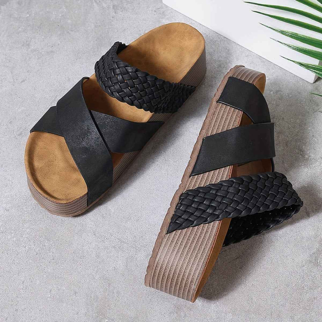 Emma | Elegant Women's Platform Sandals with Braided Straps