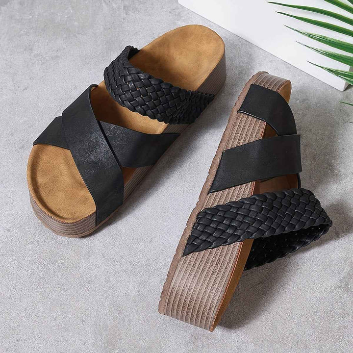 Emma | Elegant Women's Platform Sandals with Braided Straps