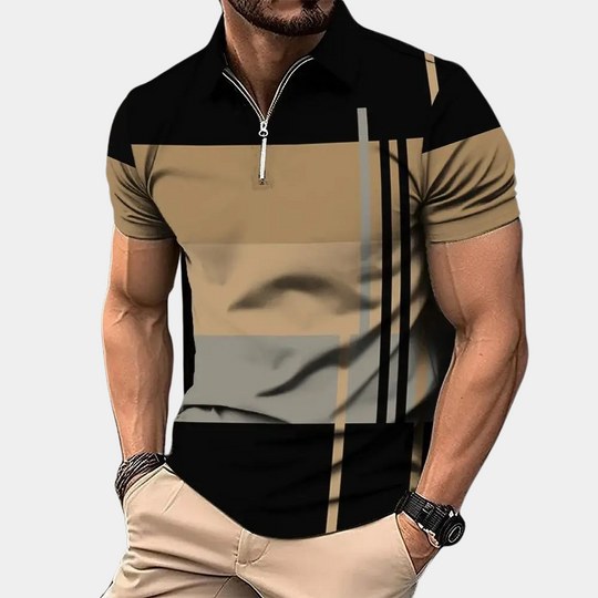 Men's Stylish Polo Shirt Brown