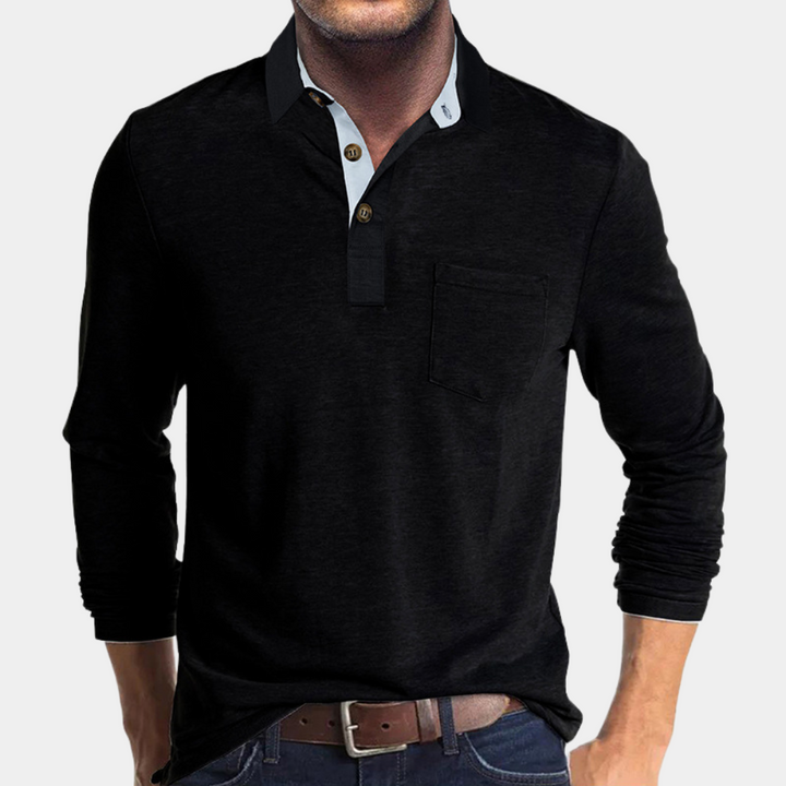 Men's Stylish Polo Shirt Black