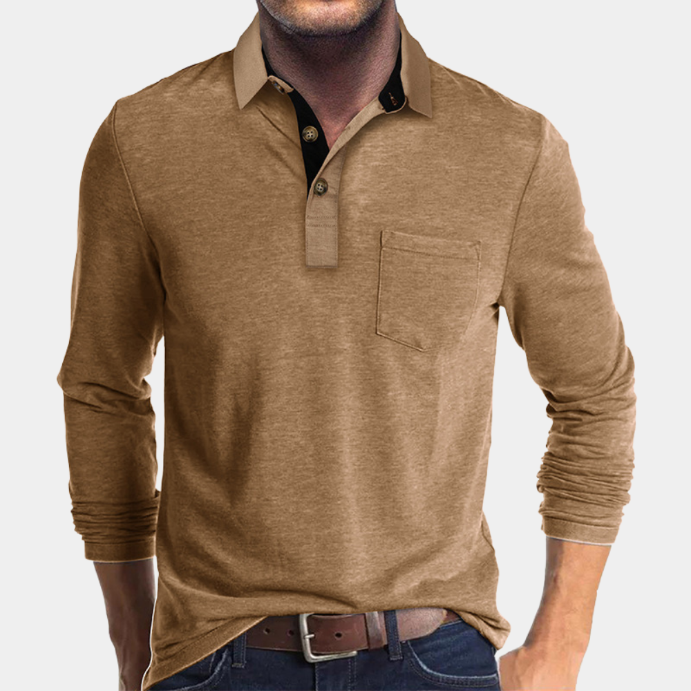 Men's Stylish Polo Shirt Khaki