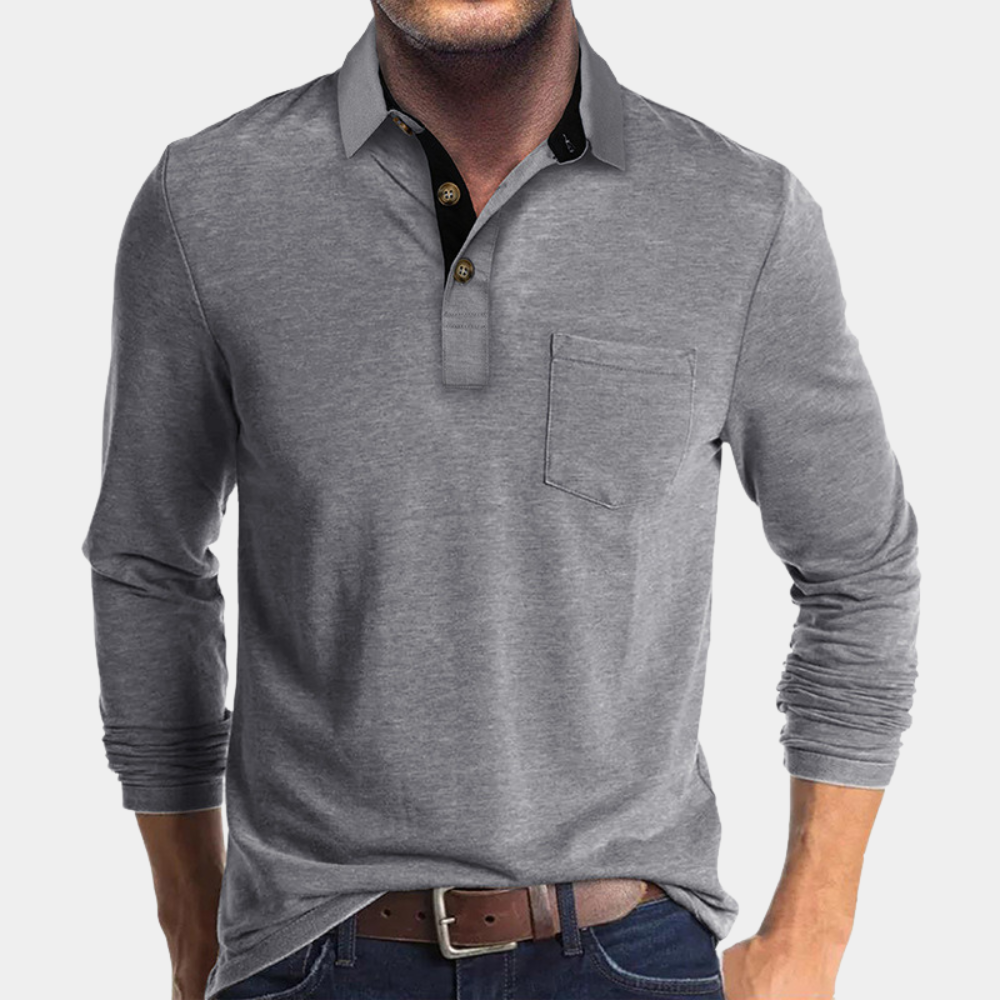 Men's Stylish Polo Shirt Gray