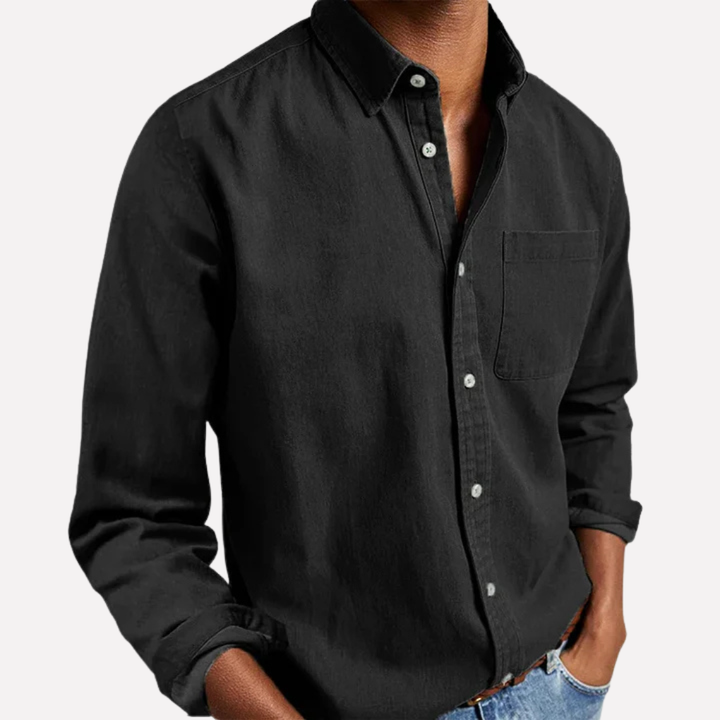 Men's Stylish Casual Shirt Black