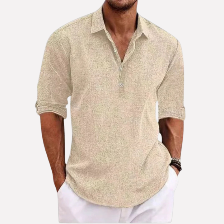 Men's Classic Polo Shirt Beige