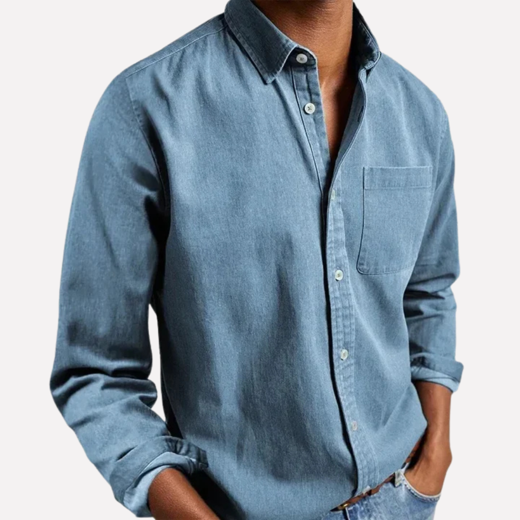 Men's Stylish Casual Shirt Sky Blue