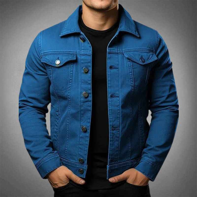 Men's Classic Denim Jacket Blue