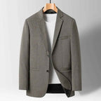 Men's Tailored Wool Blazer Gray
