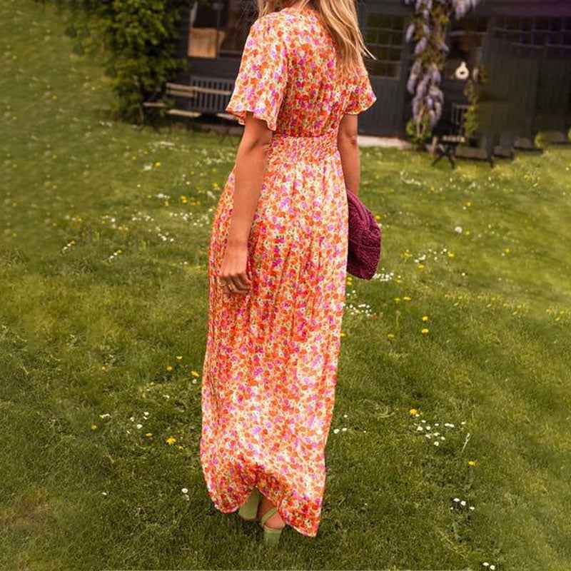 Camille | Elegant V-Neck Dress for Modern Women