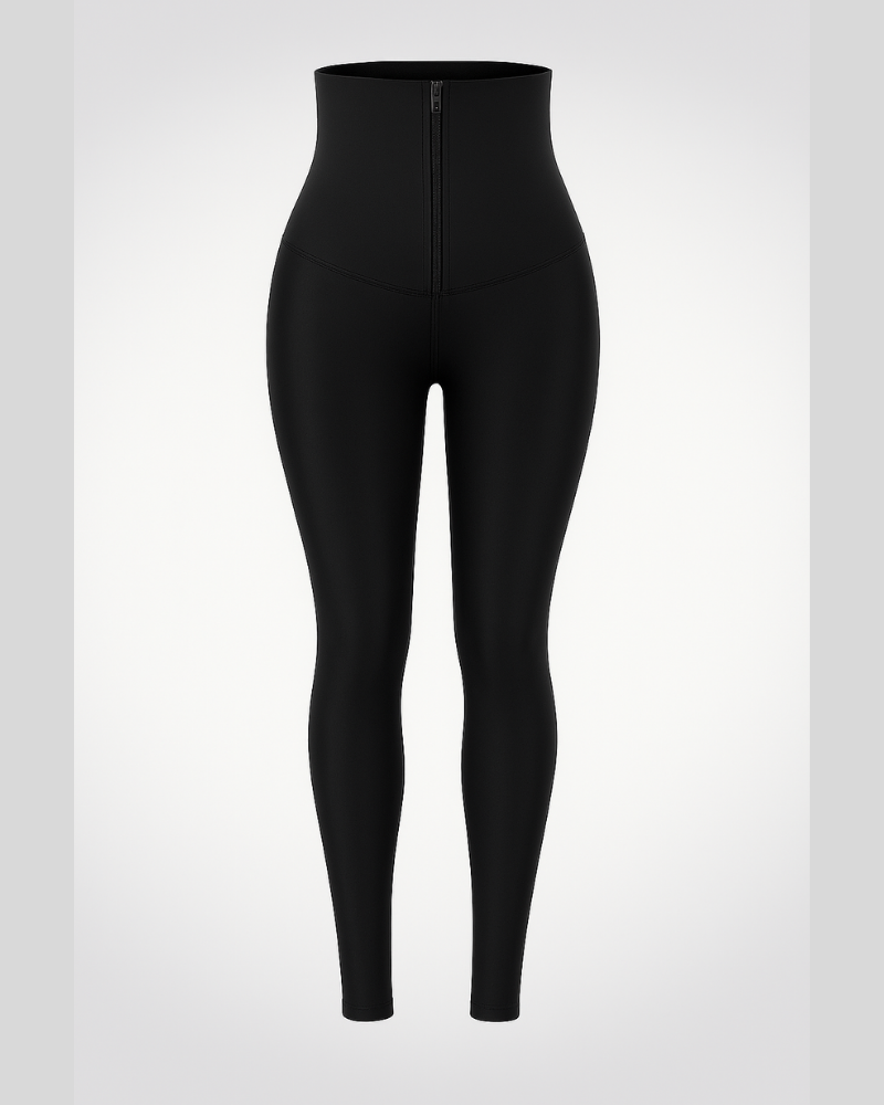 Caprina | Women's High Waist Sports Leggings with Neoprene Waistband 3XL