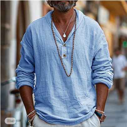 Men's Casual Lightweight Shirt Blue