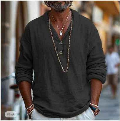 Men's Casual Lightweight Shirt Black