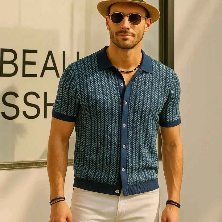 Men's Button Down Polo Shirt