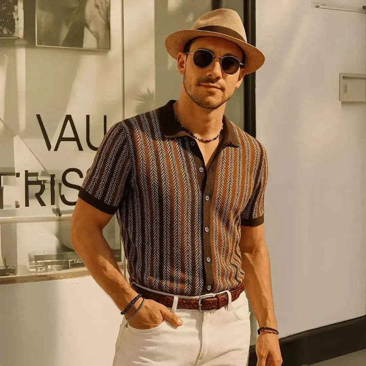 Men's Button Down Polo Shirt