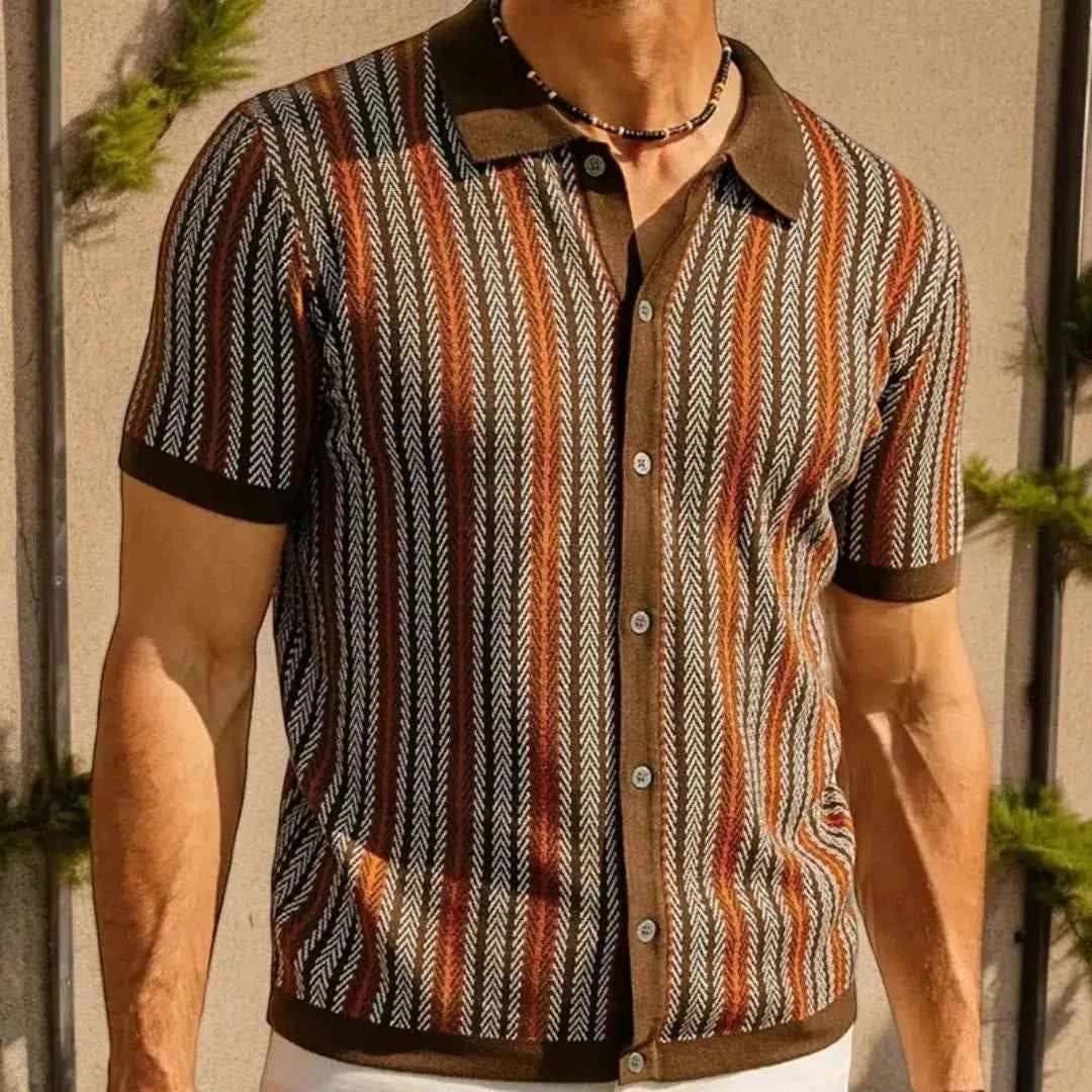 Men's Button Down Polo Shirt