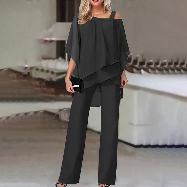 Chic Off-Shoulder Jumpsuit for Women Black