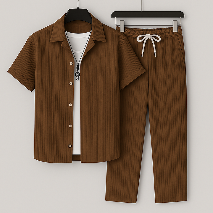 Relaxed Linen Set for Ultimate Comfort Brown