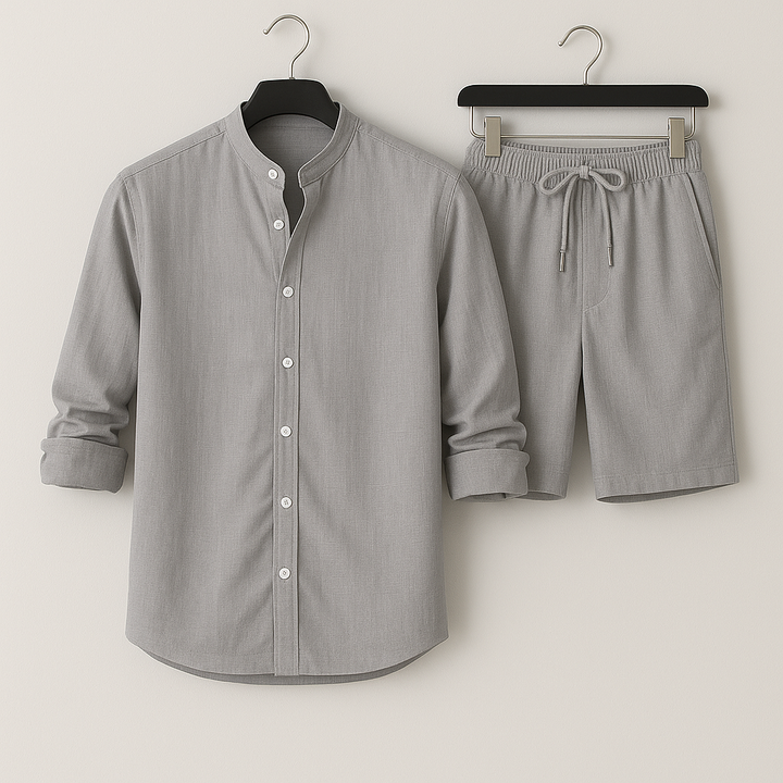 Relaxed Linen Set for Ultimate Comfort Gray