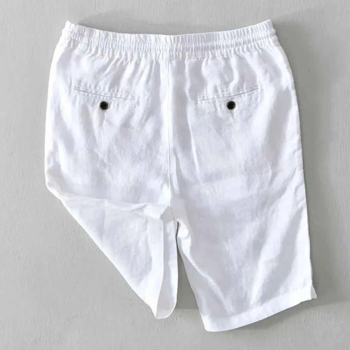 Men's Linen-Blend Drawstring Shorts