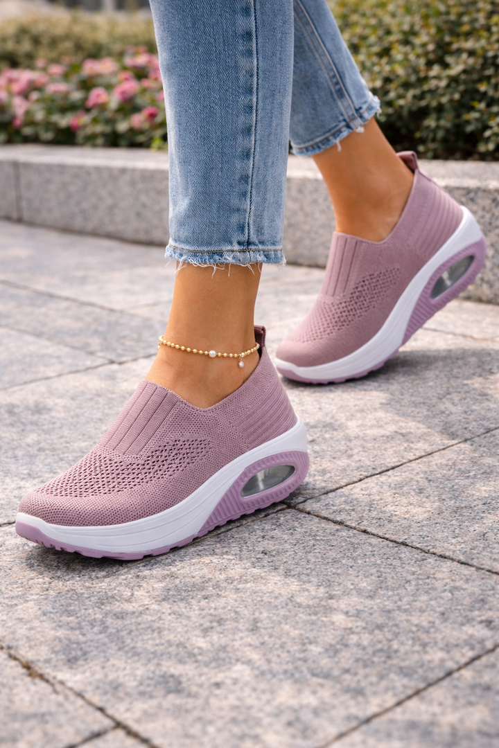 Women's Slip-On Walking Shoes Pink