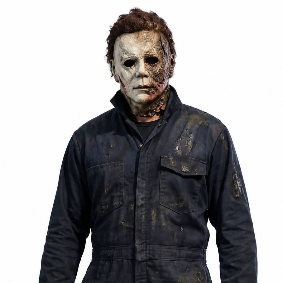 Halloween's Realistic White Latex Slasher Mask for Cosplay & Parties Mask#1