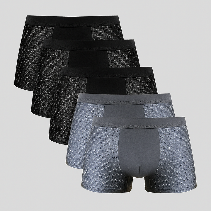 Men's Breathable Mesh Boxer Shorts 5-Pack SET B