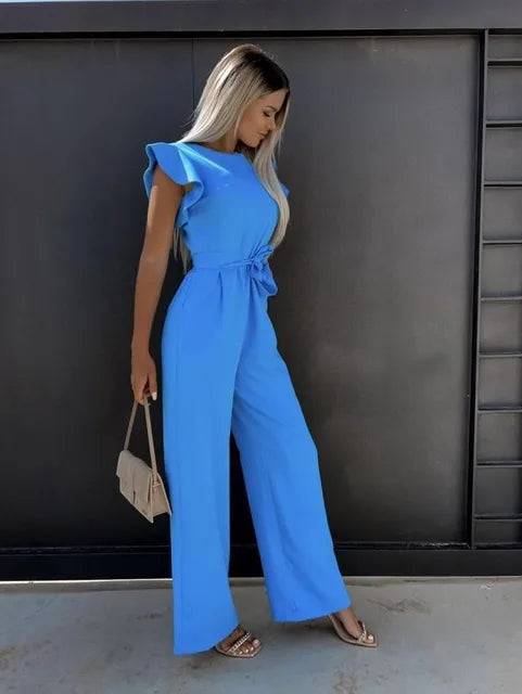 Chaunte | Stylish Summer Women's Jumpsuit Blue