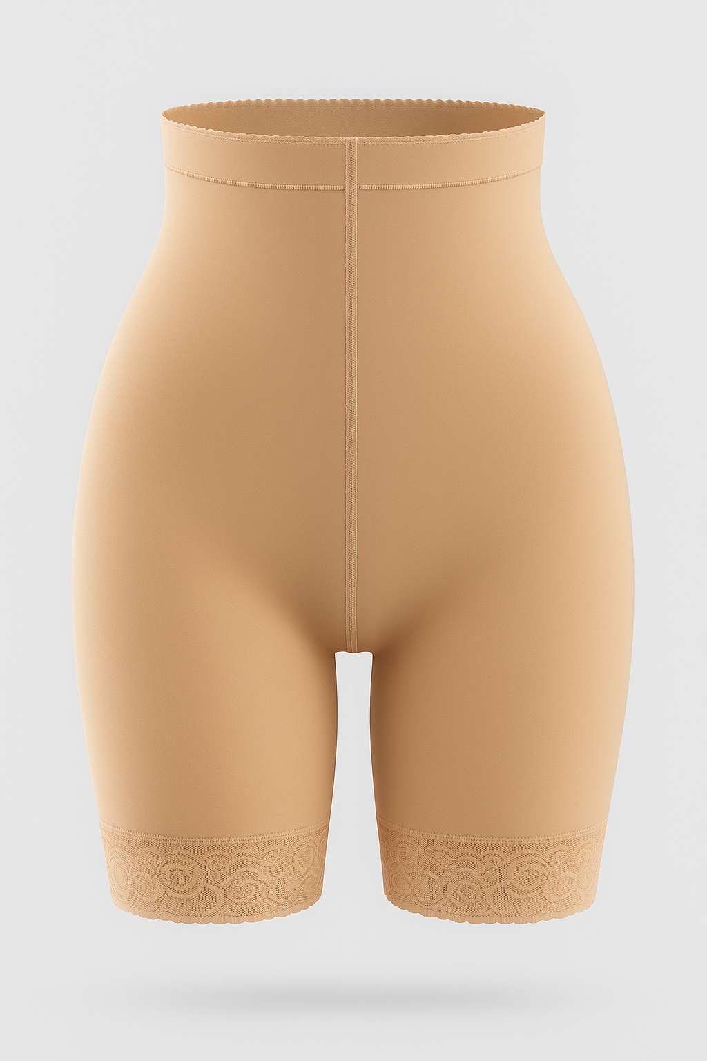 Chelle | Women's Slim-Fit Sculpting Shorts with Lifting Effect Beige