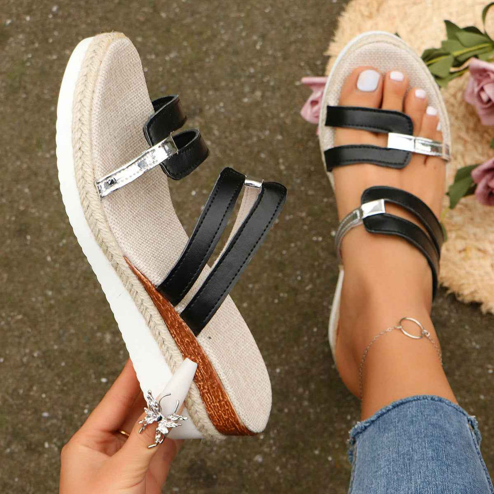 Emily | Women's Stylish Colorblock Wedge Sandals for Summer