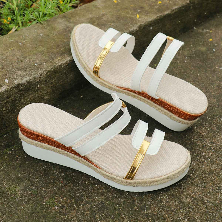Emily | Women's Stylish Colorblock Wedge Sandals for Summer