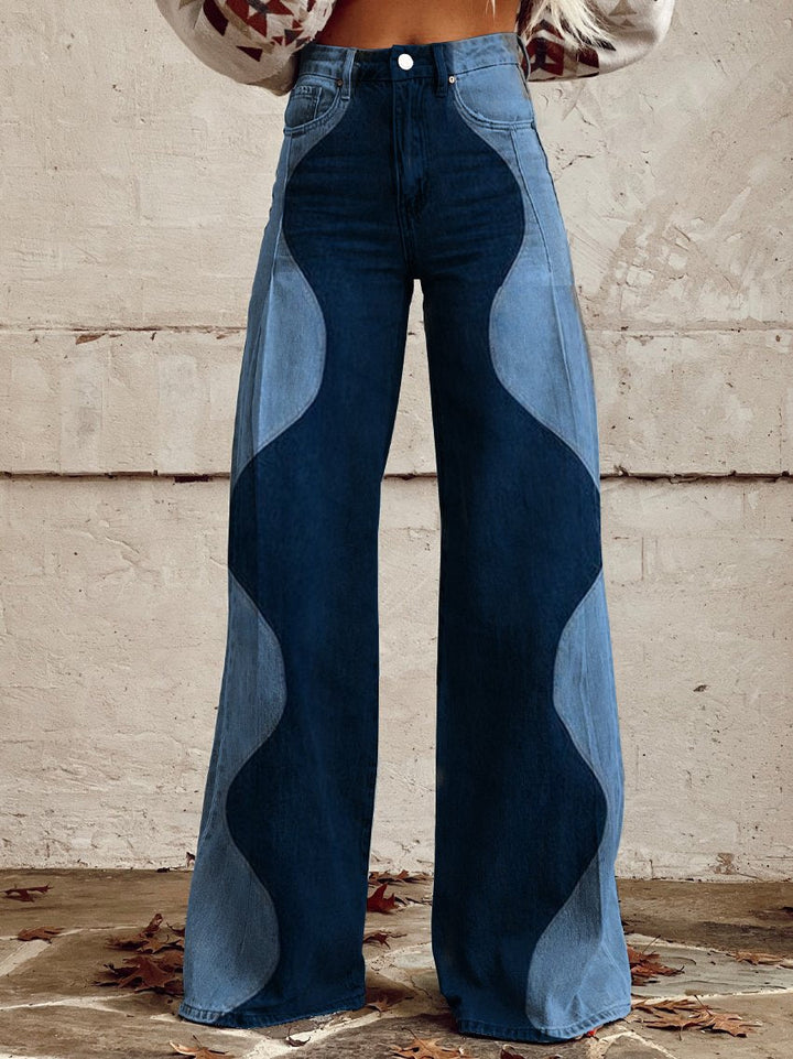 Cindy | Women's Wide-Fit Vintage Flared Pants - Comfortable Style