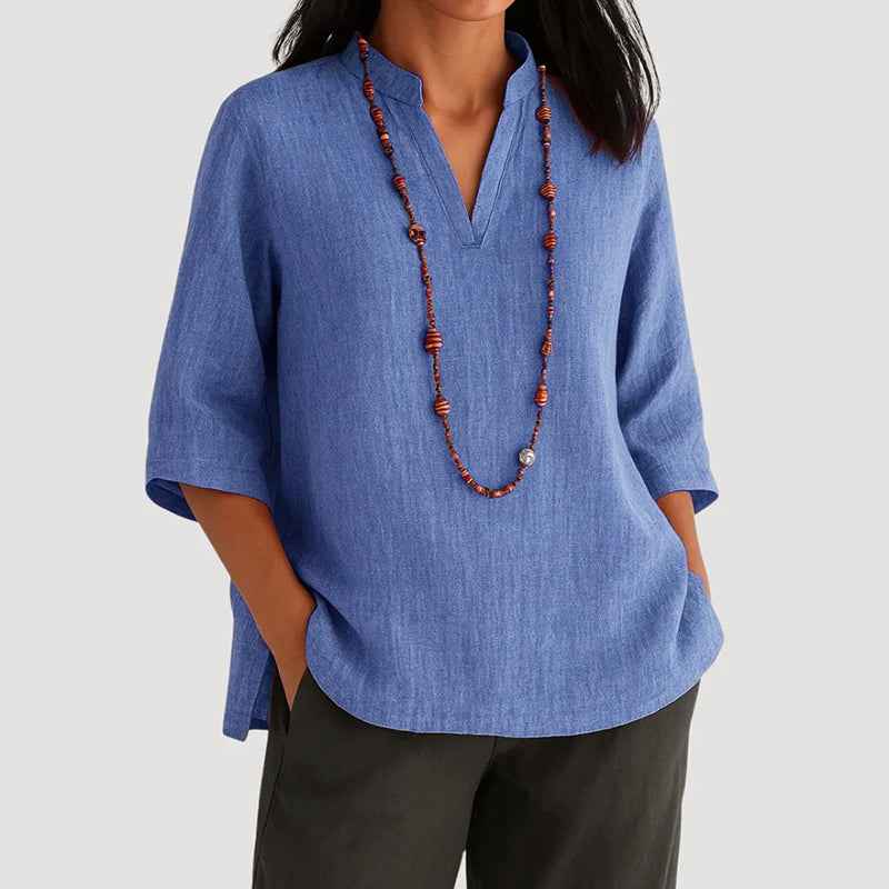 Women's 3/4 Sleeve Relaxed Fit Blouse