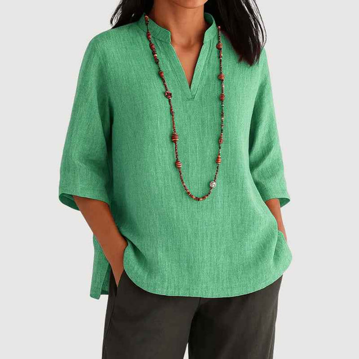 Women's 3/4 Sleeve Relaxed Fit Blouse