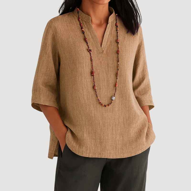Women's 3/4 Sleeve Relaxed Fit Blouse