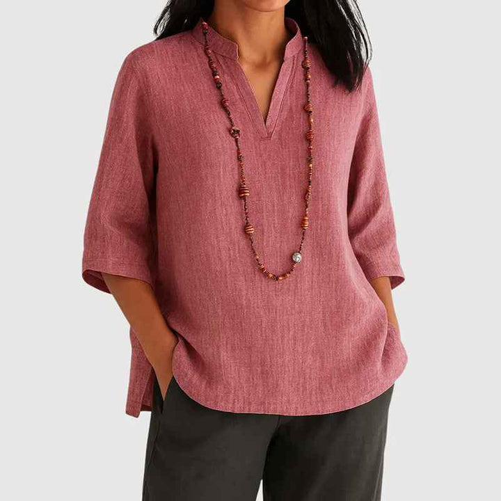 Women's 3/4 Sleeve Relaxed Fit Blouse