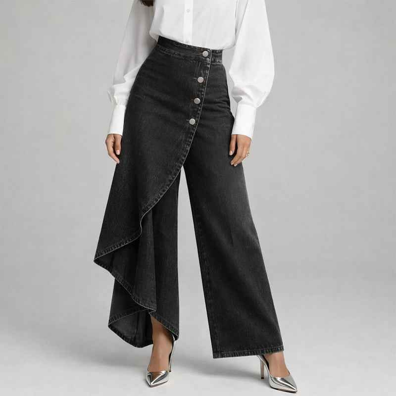 Women's Asymmetrical Wide-Leg Pants