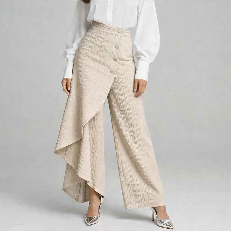 Women's Asymmetrical Wide-Leg Pants