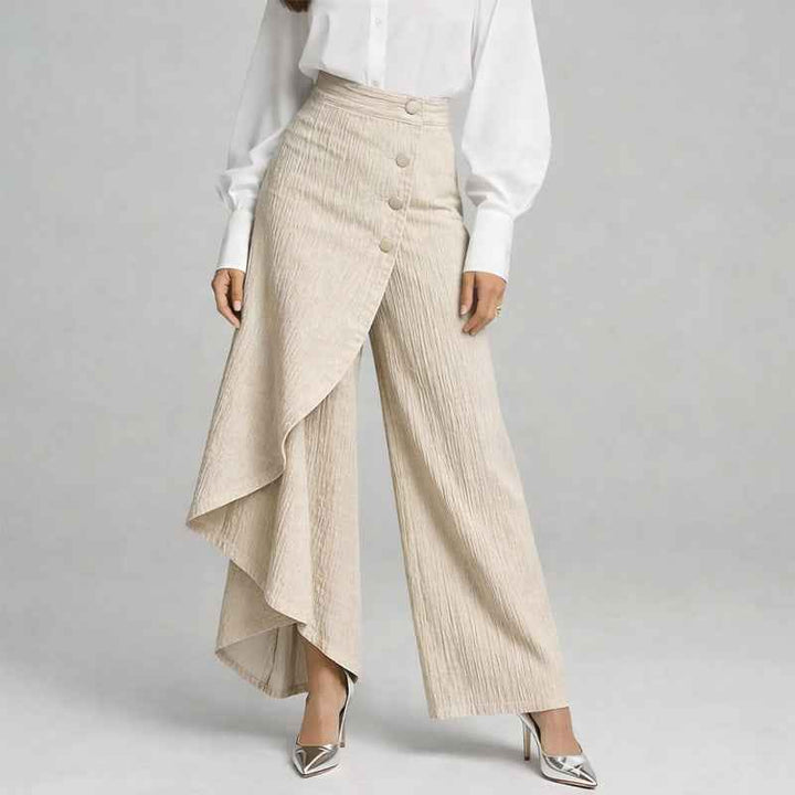 Women's Asymmetrical Wide-Leg Pants