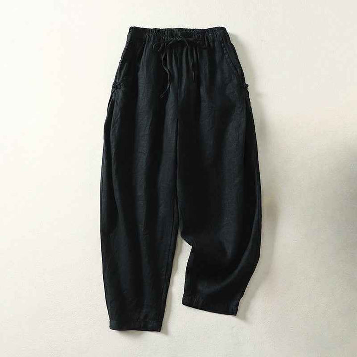 Women's Boho Loose Fit Pants with Elastic Waist