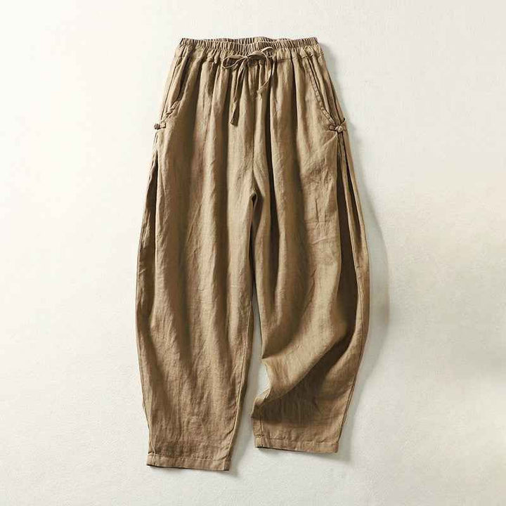 Women's Boho Loose Fit Pants with Elastic Waist