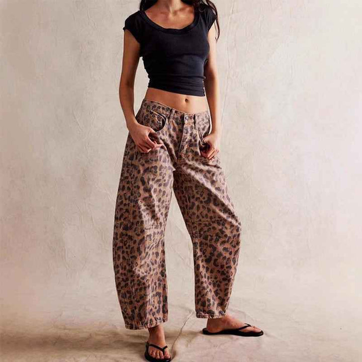 Women's Loose Fit Straight-Leg Pants