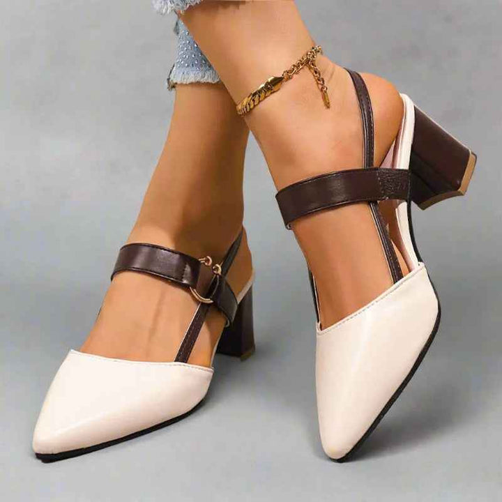 Women's Pointed Toe Heels with Strap Detail